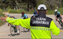 Jandarmadan bisiklet yarışlarında geniş güvenlik önlemleri