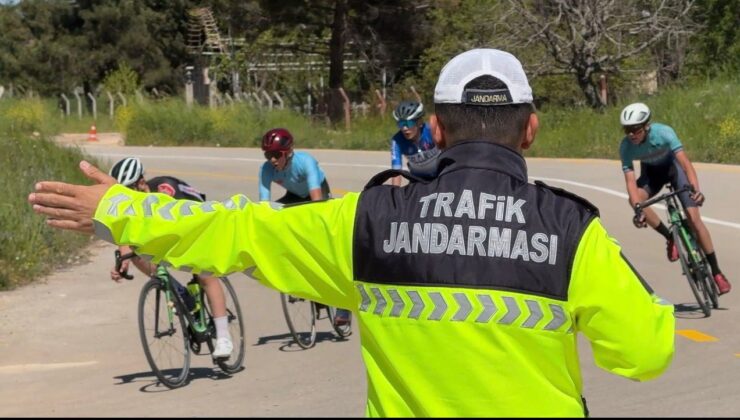 Jandarmadan bisiklet yarışlarında geniş güvenlik önlemleri