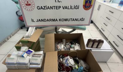 Gaziantep’te Jandarmadan Ruhsatsız Diş Kliniğine Operasyon