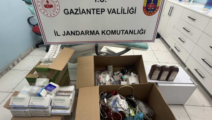 Gaziantep’te Jandarmadan Ruhsatsız Diş Kliniğine Operasyon